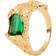 House of Vincent Stolen Possession Ring - Gold/Dark Green