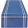 Design Imports Farmhouse Style Tablecloth Blue (274.3x35.6)