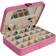 Mele & Co Maria Fabric Jewellery Box - Pink