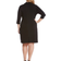 Karen Kane Cascade Wrap Dress Plus Size - Black