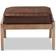 Baxton Studio Sigrid Foot Stool 14.4"