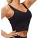 The Gym People Women's Longline Sports Bra - Black