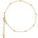 1928 Jewelry Beaded Chain Anklet - Gold