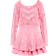 LoveShackFancy Sanaya Mini Dress - Vivid Pink