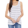 NYDJ Striped Tank Top - Light Heather Grey