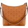 MCM Aren Hobo Embossed Monogram Leather Shoulder Bag - Roasted Pecan