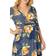 Kiyonna Meadow Dream Wrap Maxi Dress Plus Size - Amber Blossoms