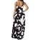 Vunahzma Womens Casual Sleeveless Plus Size Loose Long Maxi Dress - 00 Black/White