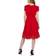 Donna Ricco Lace Trim A-Line Dress - Red