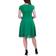 Donna Ricco Lace Trim A-Line Dress - Lucky Green