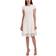 Donna Ricco Lace Trim A-Line Dress - Ivory