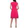 Donna Ricco Lace Trim A-Line Dress - Dark Pink