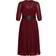 City Chic Love Pleat Dress Plus Size - Garnet