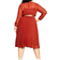 City Chic Love Pleat Dress Plus Size - Ginger