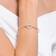 Swarovski Infinity Heart Bangle Bracelet - Rose Gold/Silver/Transparent