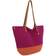 The Sak Faye Hand Crochet Tote - Pinkberry/Cayenne Block