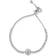 Anne Klein Classics Pave Center Stone Slider Bracelet - Silver/Transparent