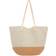 The Sak Faye Hand Crochet Tote - Natural/Bamboo Block