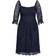 City Chic Giselle Dress Plus Size - Navy