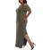 White Mark Lexi Maxi Dress Plus Size - Olive