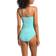 La Blanca Island Goddess One Shoulder Keyhole Tankini Top - Ice Blue