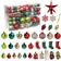 ROSELEAF Shatterproof Red/Green/Gold Christmas Tree Ornament 132