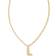 Kendra Scott Crystal Letter Pendant Necklace - Gold/Transparent