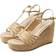 Kenneth Cole Celia Wedge Sandal in Natural Raffia, Natural Raffia