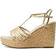 Kenneth Cole Celia Wedge Sandal in Natural Raffia, Natural Raffia