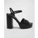 Dolce & Gabbana DG Leather Platform Sandals BLACK 11B