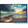 Design Art Beautiful Cloudscape over the Sea Beach Framed Framed Art 40x30"