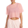 Nike Air Women's Printed Mesh Short-Sleeve Crop Top - Coral Chalk