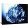 Design Art Fractal 3D Blue Glass Pattern Abstract 3 Wall Decor 28x36" 3