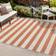 Jonathan Y Negril Two-Tone Wide Orange, Beige 36x60"