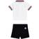 Moncler Baby Cotton Blend Piqué Polo Shirt and Shorts Set - White