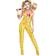 Fun Women's Harley Quinn Gold Overalls Costume