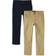 The Children's Place Boy's Uniform Stretch Skinny Chino Pants 2-pack - Flax/New Navy (3019997-BQ)