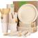 Gezond 350pcs compostable paper plates set eco-friendly heavy-duty disposable