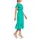 Cubavera Linen V-Neck Ruffle Sleeve Maxi Dress - Simply Green