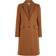 Tommy Hilfiger Classic Single Breasted Wool Coat - Natural Cognac