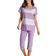 Triumph Pajama Set - White/Purple