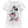 Disney Girl's Mickey & Friends Rainbow Tie-Dye Minnie Mouse - White