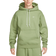 Nike Solo Swoosh Men's Fleece Pullover Hoodie - Oil Green/White