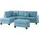 Benzara Polyfiber 3 Sectional Set Chair Cushions Blue