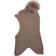 Racing Kids Kid's Round Balaclava with Pompom - Rose Brown