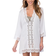 La Blanca Island Fare Crochet-Trim Tunic - White