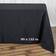 Efavormart Wholesale Tablecloth Black (335.3x228.6)