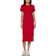 Tommy Hilfiger Rib-Knit Midi Dress - Scarlet Red