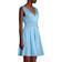 Rebecca Taylor V Neck Pleated Smocked Dress - Azul Blue