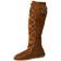 Minnetonka Front Lace Knee - Brown